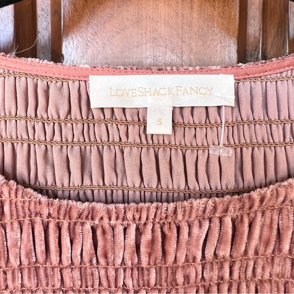 Scarlett Mini Dress in Cinnabar LoveShackFancy Size Small Excellent Condition - Picture 4 of 8